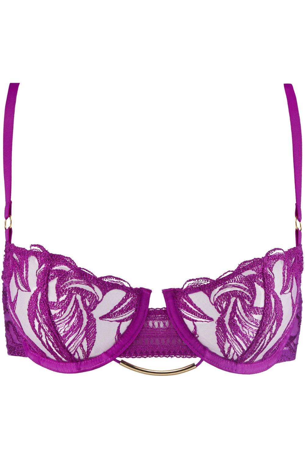 Aubade Into The Groove Half Cup Bra Pink 4 Aubade Into The Groove Half Cup Bra Pink - Image 2
