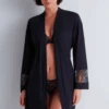 Aubade Lazy Days Kimono In Black 1 Aubade Lazy Days Kimono In Black -Fashion Lingerie Store aubade lazy days kimono black 1