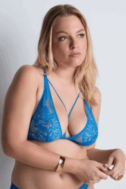 Aubade Love Soul Lace Bralette In Blue 14 Aubade Love Soul Lace Bralette In Blue -Fashion Lingerie Store aubade love soul bralette azure 5