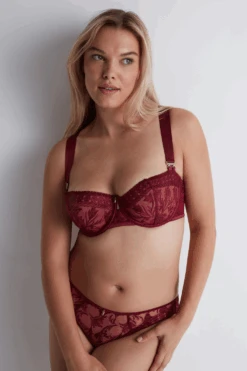 Aubade Magnetic Spell Half Cup Bra Crimson Red 12 Aubade Magnetic Spell Half Cup Bra Crimson Red -Fashion Lingerie Store aubade magnetic spell half cup bra crimson red 4