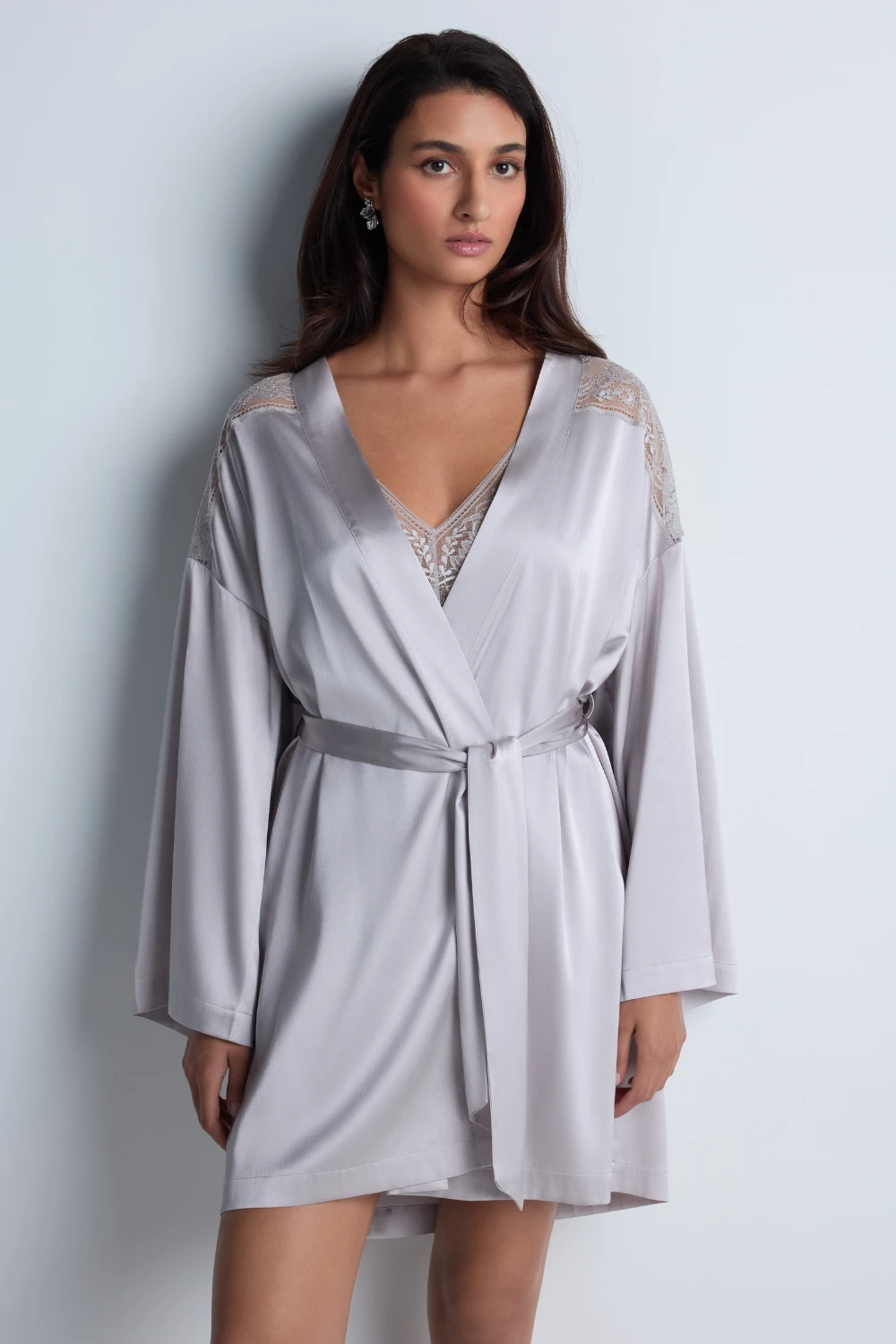 Aubade Midnight Whisper Silver Silk Kimono 6 Aubade Midnight Whisper Silver Silk Kimono - Image 4