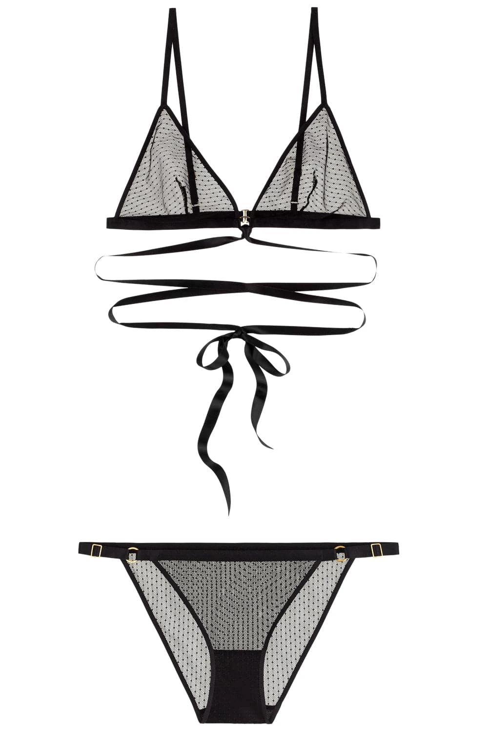 Aubade Boîte à Désir Jeux De Nuit Triangle Bra & Brief 4 Aubade Boîte à Désir Jeux De Nuit Triangle Bra & Brief - Image 2