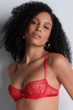 Aubade Rules Of Attraction Half Cup Bra 13 Aubade Rules Of Attraction Half Cup Bra -Fashion Lingerie Store aubade rules of attraction half cup bra flame 3