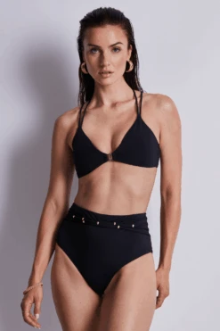 Aubade Secret Laguna Triangle Bikini Top, Size L (UK 14) 11 Aubade Secret Laguna Triangle Bikini Top, Size L (UK 14) -Fashion Lingerie Store aubade secret laguna triangle bikini top black 3