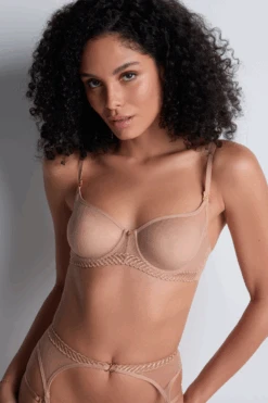 Aubade Sheer Emotion Sand Half Cup Bra