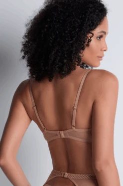 Aubade Sheer Emotion Sand Half Cup Bra 11 Aubade Sheer Emotion Sand Half Cup Bra -Fashion Lingerie Store aubade sheer emotion half cup bra sand 2