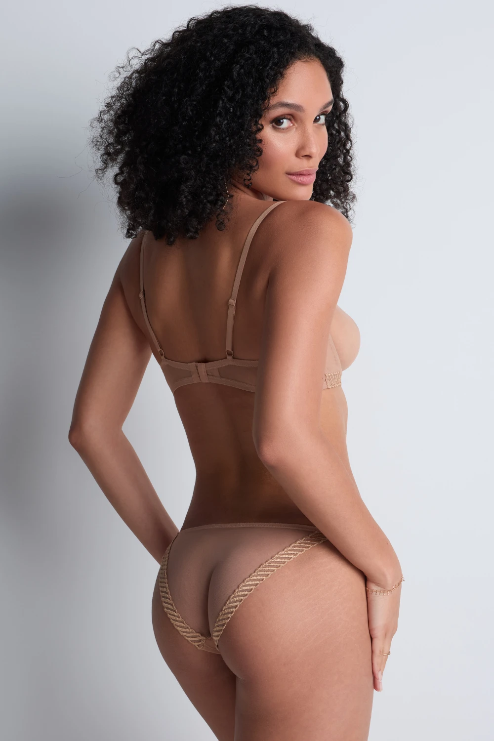 Aubade Sheer Emotion Sand Half Cup Bra 7 Aubade Sheer Emotion Sand Half Cup Bra - Image 5