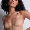 Aubade Sheer Emotion Sand Wireless Triangle Bra 2 Aubade Sheer Emotion Sand Wireless Triangle Bra -Fashion Lingerie Store aubade sheer emotion triangle bra sand 1