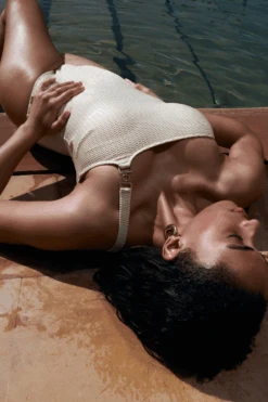 Aubade Shimmering Waters One Shoulder Swimsuit