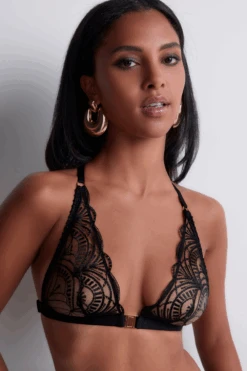 Aubade Vibes Black Embroidery Bralette