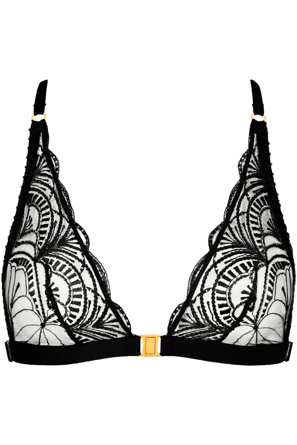 Aubade Vibes Black Embroidery Bralette 4 Aubade Vibes Black Embroidery Bralette - Image 2