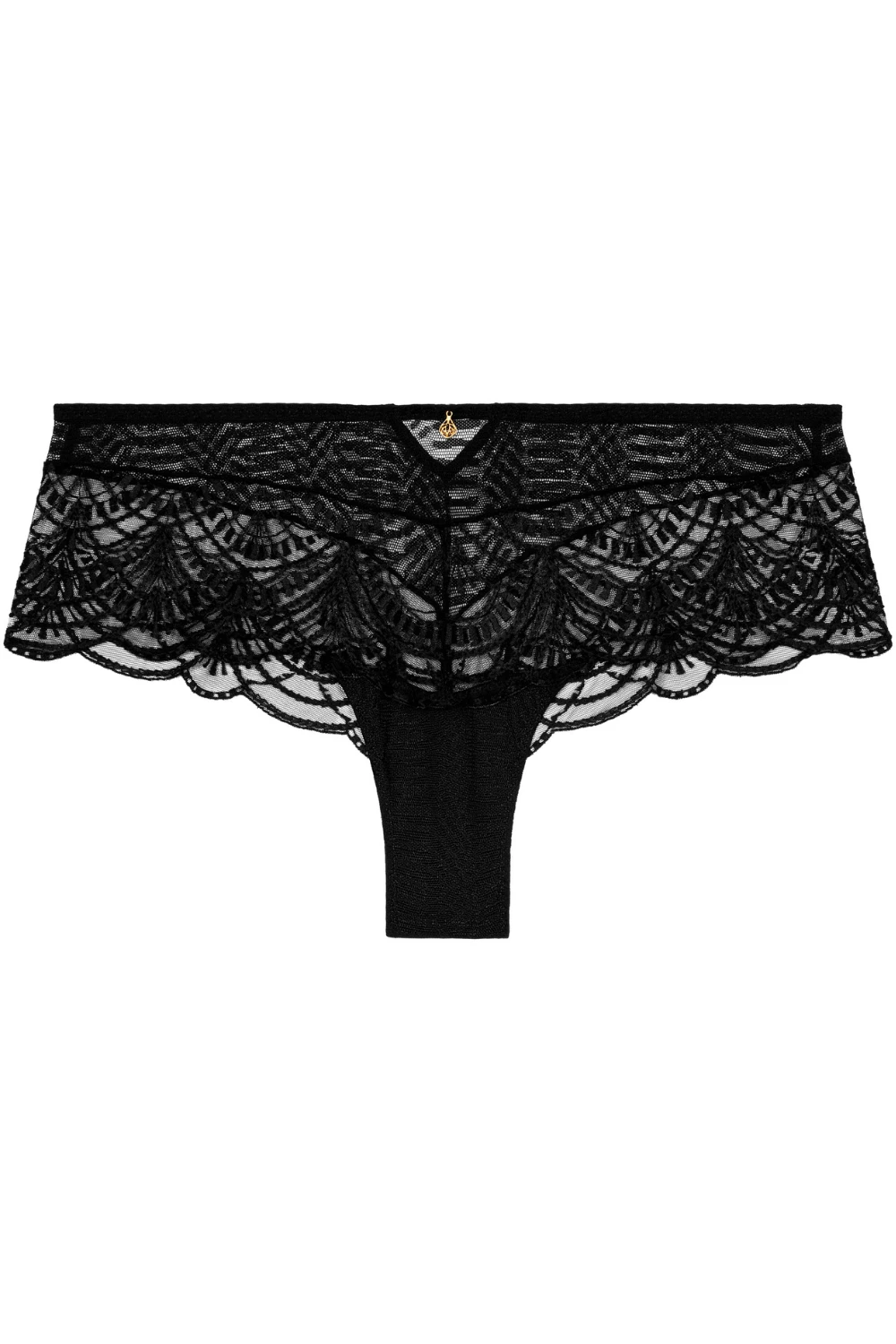 Aubade Vibes Black Embroidery Shorty 4 Aubade Vibes Black Embroidery Shorty - Image 2