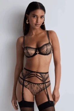 Aubade Voodoo Kiss Underwired Half Cup Bra 13 Aubade Voodoo Kiss Underwired Half Cup Bra -Fashion Lingerie Store aubade voodoo kiss half cup bra millenium black 3