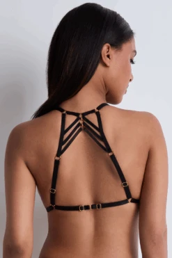 Aubade Voodoo Kiss Triangle Bra, Size M -Fashion Lingerie Store aubade voodoo kiss triangle bra millenium black 2