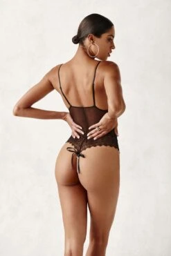 Geneva Pearl Lace Bodysuit Black 12 Geneva Pearl Lace Bodysuit Black -Fashion Lingerie Store bracli geneva black body 4