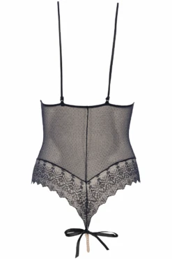 Geneva Pearl Lace Bodysuit Black 13 Geneva Pearl Lace Bodysuit Black -Fashion Lingerie Store bracli geneva black body ghost back