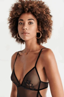 Kyoto Daisy Body 15 Kyoto Daisy Body -Fashion Lingerie Store bracli kyoto daisy bodysuit black 2