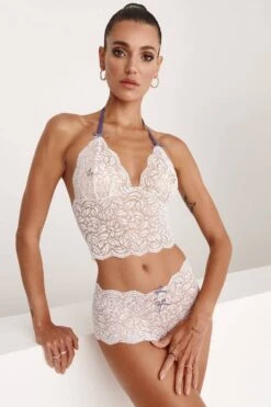 Paris Sky Longline Bralette, Size M 12 Paris Sky Longline Bralette, Size M -Fashion Lingerie Store bracli sky paris bralette white 5