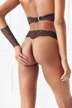 Sydney Pearl Glove Black 8 Sydney Pearl Glove Black -Fashion Lingerie Store bracli sydney black glove 10