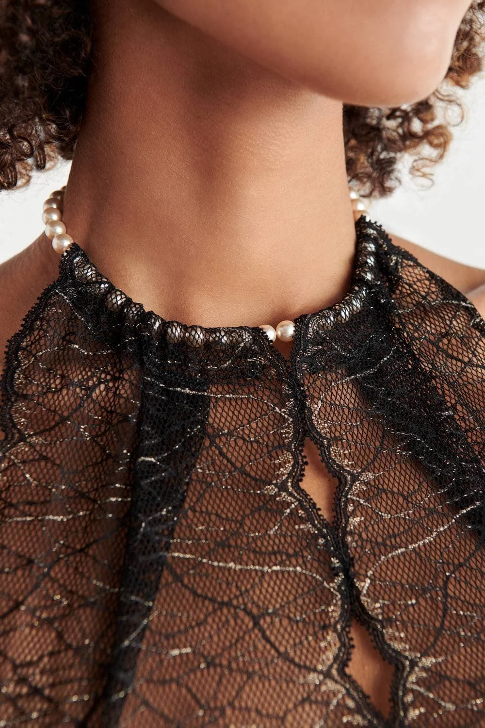 Sydney Pearl Slip Dress Black 7 Sydney Pearl Slip Dress Black - Image 5