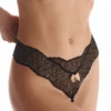 Sydney Daisy Dark Double Pearl Thong In Black 1 Sydney Daisy Dark Double Pearl Thong In Black -Fashion Lingerie Store bracli sydney daisy dark double pearl thong black 1