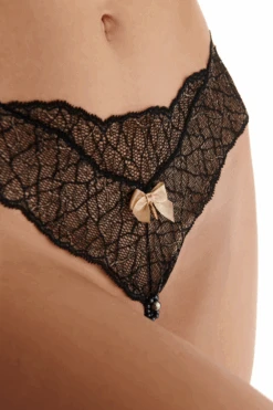 Sydney Daisy Dark Double Pearl Thong In Black 14 Sydney Daisy Dark Double Pearl Thong In Black -Fashion Lingerie Store bracli sydney daisy dark double pearl thong black 3