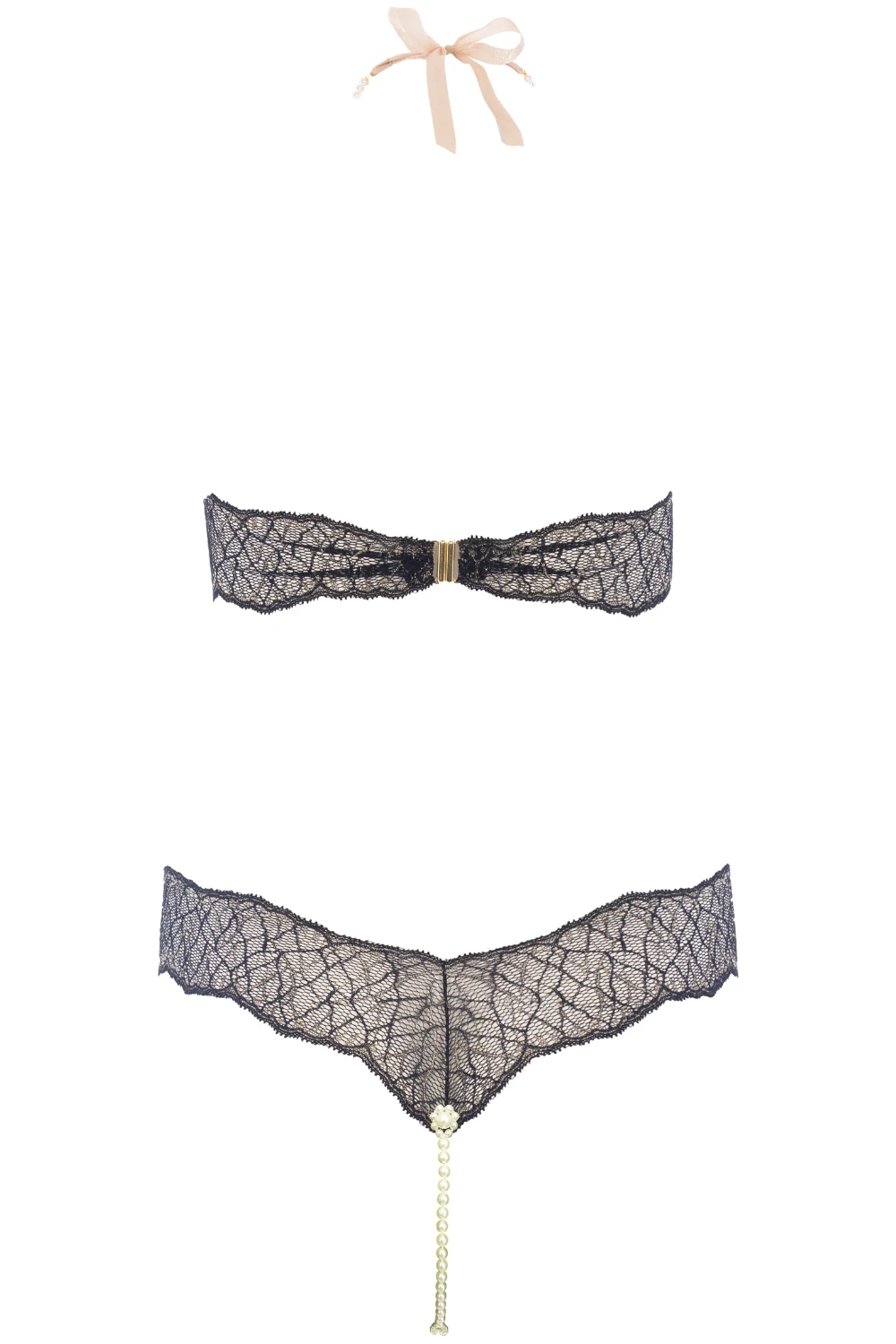 Sydney Daisy Double Pearl Body In Black 6 Sydney Daisy Double Pearl Body In Black - Image 4