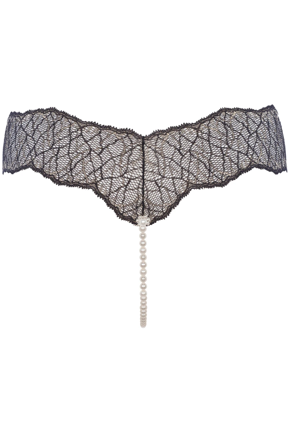 Sydney Daisy Single Pearl Thong Black 6 Sydney Daisy Single Pearl Thong Black - Image 4