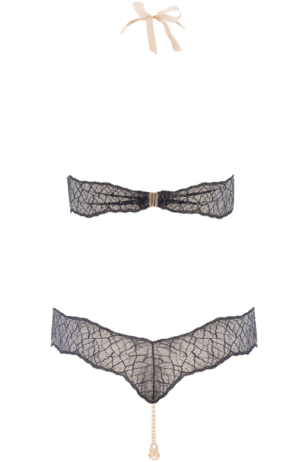 Sydney Double Pearl Body Black, Size L 6 Sydney Double Pearl Body Black, Size L - Image 4