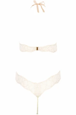 Sydney Daisy Double Pearl Body In Ivory 11 Sydney Daisy Double Pearl Body In Ivory -Fashion Lingerie Store bracli sydney double pearl body ivory ghost back