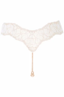 Sydney Double Pearl Thong Ivory 13 Sydney Double Pearl Thong Ivory -Fashion Lingerie Store bracli sydney ivory double thong ghost back