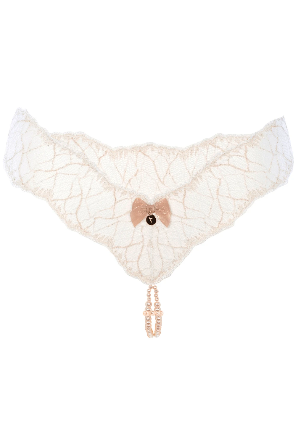 Sydney Double Pearl Thong Ivory 4 Sydney Double Pearl Thong Ivory - Image 2