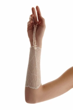 Sydney Daisy Glove In Ivory -Fashion Lingerie Store bracli sydney pearl glove ivory daisy 1