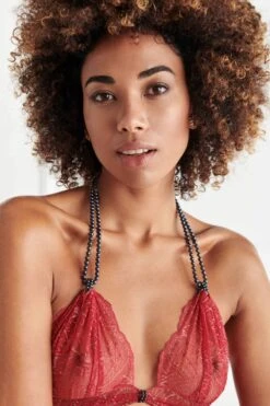 Sydney Dark Pearl Bra Red