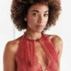 Sydney Dark Pearl Bralette Red 1 Sydney Dark Pearl Bralette Red -Fashion Lingerie Store bracli sydney red dark bralette 7