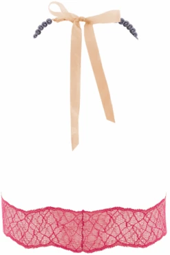 Sydney Dark Pearl Bralette Red 13 Sydney Dark Pearl Bralette Red -Fashion Lingerie Store bracli sydney red dark bralette ghost back