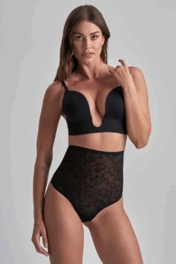 Bye Bra Lacy High Waist Shaping Thong