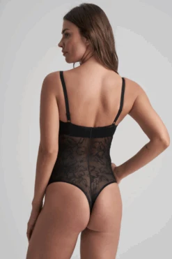 Bye Bra Lacy Open Bust Thong Bodysuit 12 Bye Bra Lacy Open Bust Thong Bodysuit -Fashion Lingerie Store bye bra lacy open bust thong bodysuit black 2