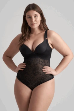 Bye Bra Lacy Open Bust Thong Bodysuit 15 Bye Bra Lacy Open Bust Thong Bodysuit -Fashion Lingerie Store bye bra lacy open bust thong bodysuit black 4