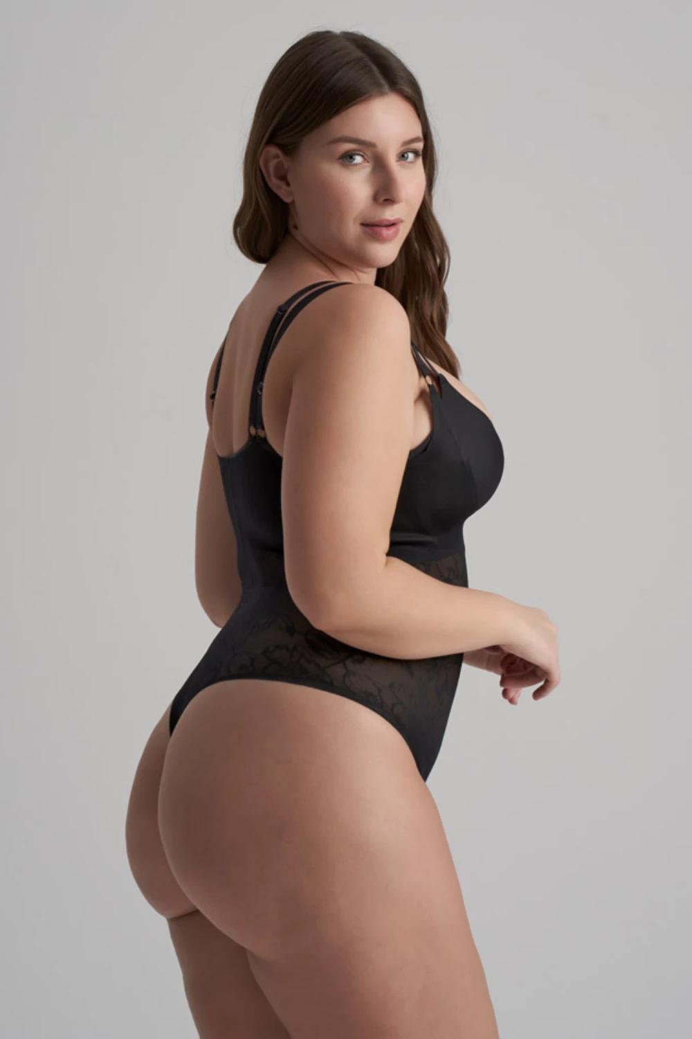 Bye Bra Lacy Open Bust Thong Bodysuit 9 Bye Bra Lacy Open Bust Thong Bodysuit - Image 7