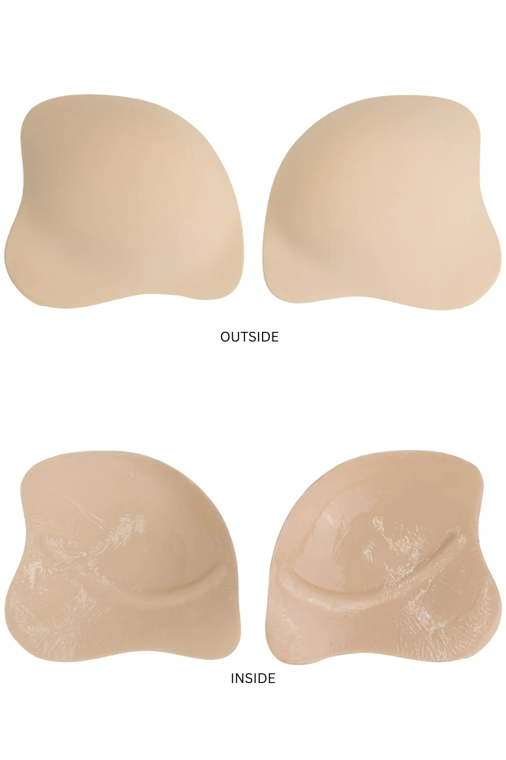 Bye Bra Adhesive Push-Up Cups In Beige 4 Bye Bra Adhesive Push-Up Cups In Beige - Image 2