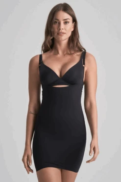 Bye Bra Sculpting Open Bust Dress