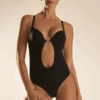 Bye Bra Sensual Low Back Thong Bodysuit 2 Bye Bra Sensual Low Back Thong Bodysuit -Fashion Lingerie Store bye bra sensual low back thong bodysuit black 1