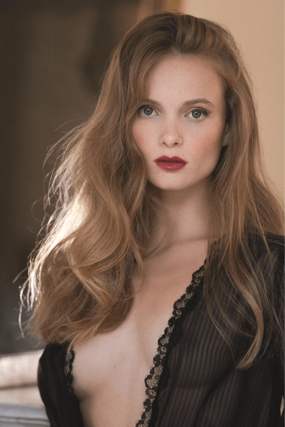 Striped Chiffon & Lace Kimono 4 Striped Chiffon & Lace Kimono - Image 2