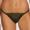 Athena Open Thong Green, Size L (UK 12-14) -Fashion Lingerie Store coco de mer athena open thong deep green 1