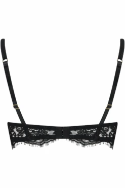 Hera Balcony Bra 13 Hera Balcony Bra -Fashion Lingerie Store coco de mer hera balcony bra black ghost back
