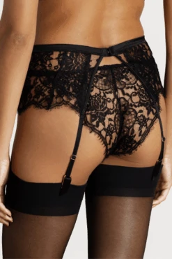 Hera Suspender, Size S-M (UK 8-12) 10 Hera Suspender, Size S-M (UK 8-12) -Fashion Lingerie Store coco de mer hera suspender belt black 3