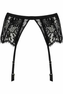Hera Suspender, Size S-M (UK 8-12) 12 Hera Suspender, Size S-M (UK 8-12) -Fashion Lingerie Store coco de mer hera suspender belt black ghost back