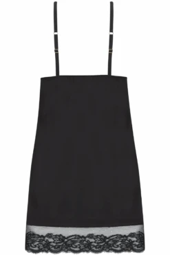 Seraphine Slip, Size L (UK 12-14) 11 Seraphine Slip, Size L (UK 12-14) -Fashion Lingerie Store coco de mer seraphine slip black ghost back