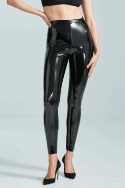 Commando Faux Patent Leggings, Size L